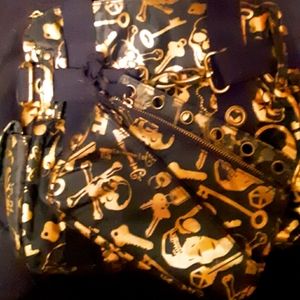 Steve Madden Gold Skulls & Keys handbag **$Firm**